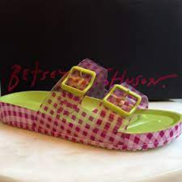 Stylish Pink Checkered Women's Sandals - Picture 3 of 7